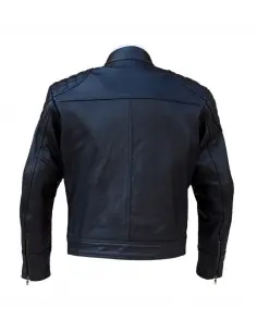 VESTE "FIFTY-EIGHT" EN CUIR NATUREL AVEC PROTECTION 2