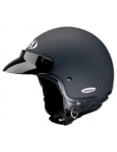 Acquista Casco Retro-Custom Ii Nero Opaco con Bottoni Visiera Inclusa a Prezzo Scontato 2