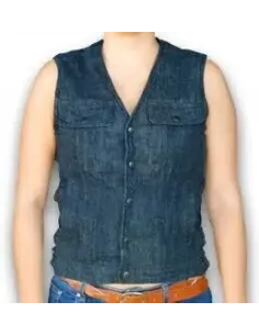 Acquista Gilet Femminile Elasticizzato in Denim a prezzo scontato