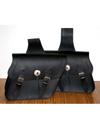 BASIC APACHE SADDLEBAGS WITHOUT STUDS LEATHER