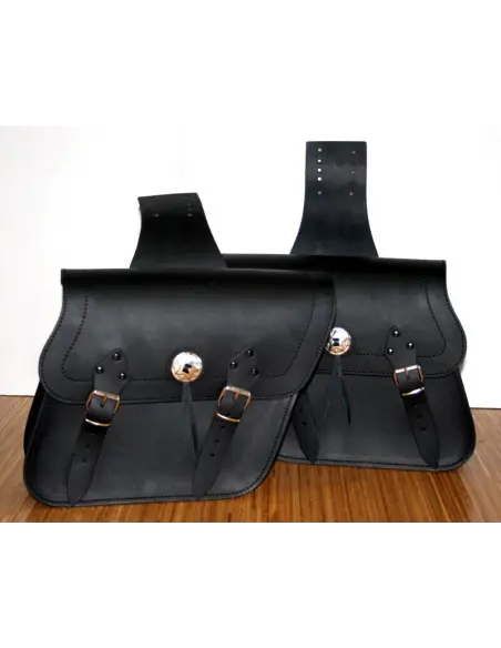 BASIC APACHE SADDLEBAGS WITHOUT STUDS LEATHER