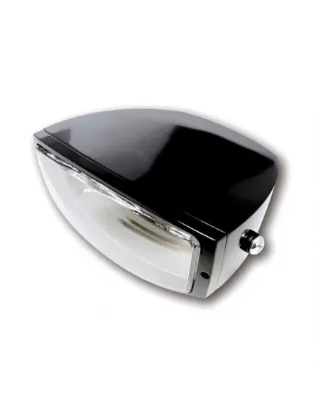 OREGON RECTANGULAR HEADLAMP SIDE ANCHORAGE BLACK - TYPE APPROVED
