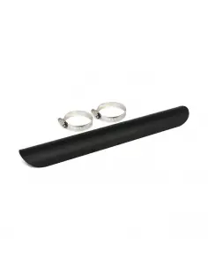 BOUCLIER THERMIQUE "PLAIN" 35CM NOIR POUR TUYAU D'ÉCHAPPEMENT 45MM