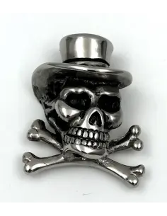 PENDENTIF EN ACIER INOXYDABLE CRÂNE DE CHISTERA