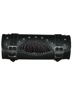 MEDIUM LEATHER RULITO SPECIAL MODEL BLACK LIZARD