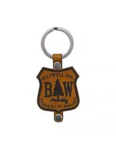 BILTWELL GOOD TIMES PORTE-CLÉS EN CUIR BRUN