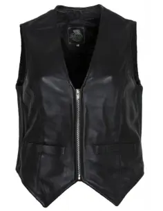 MONTANA LADY VEST PLAIN WITH ZIPPER FRONT
