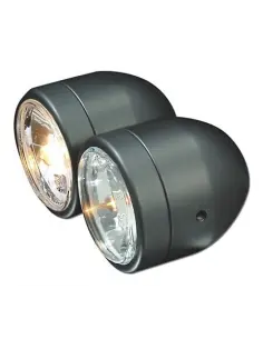 FAROL PRETO DUPLO COM E-MARK 2
