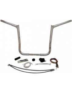 HANDLEBAR 16" COM EXTENSÃO FLH APONTADO CROMADO