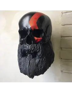 SKULL WITH BEARD HELMET HOLDER 2