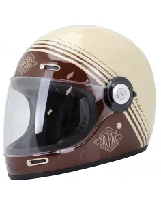 ARCHIVE VINTAGE THE LEGEND BROWN FULL-FACE HELMET