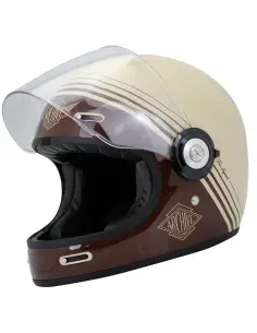 ARCHIVE VINTAGE THE LEGEND BROWN FULL-FACE HELMET 2