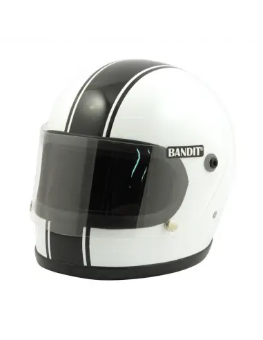 Comprar Casco Bandit Integral Ece Blanco Linea Negra a precio de oferta