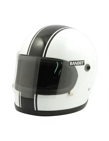 Comprar Casco Bandit Integral Ece Blanco Linea Negra a precio de oferta