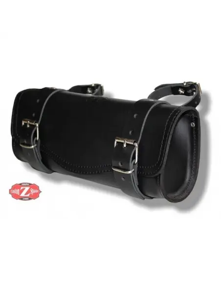 MEDIUM FLAT ROLLER BLACK LEATHER