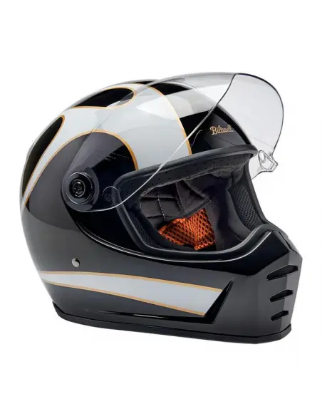 CAPACETE BILTWELL LANE SPLITTER 22.06 WHITE FLAMES