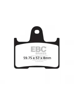 PASTILHAS DE TRAVÃO SINTERIZADAS EBC HARLEY DAVIDSON 14-22 TRASEIRA 2