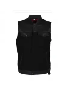 Acquista Gilet in Denim e Pelle - El Canalla By Iguana Custom Collection a prezzo scontato