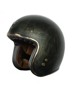 CASQUE JET VINTAGE ORIGINE PRIMO SCACCO BRONZE (ECE 22.06)
