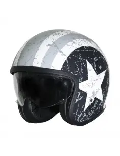 CASQUE JET ORIGINE SPIRIT REBEL STAR GRIS ECE2206