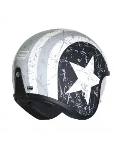 CASQUE JET ORIGINE SPIRIT REBEL STAR GRIS ECE2206 2