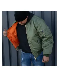 Acquista Giacca Bomber Ma-1 Verde - Resistente e Classica a prezzo scontato 2