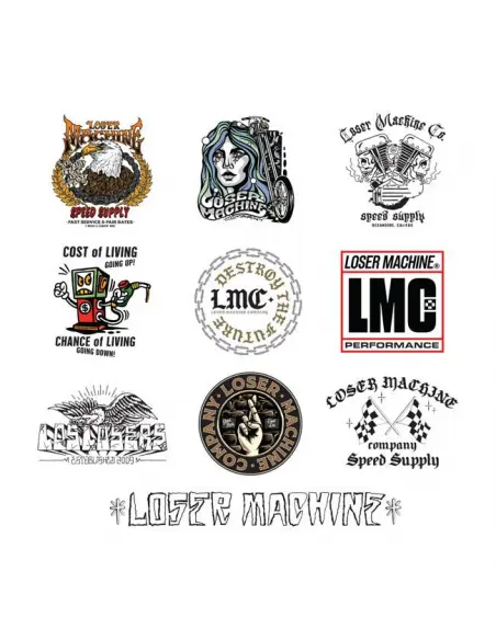 PACK DE STICKERS LOSER MACHINE LMC