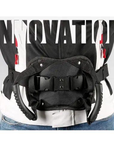 SAFETY GRIP BELT FOR MOTORCYCLE PASSENGER - ADJUSTABLE NON-SLIP BELT WITH GRAB HANDLES FOR MOTORCYCLES