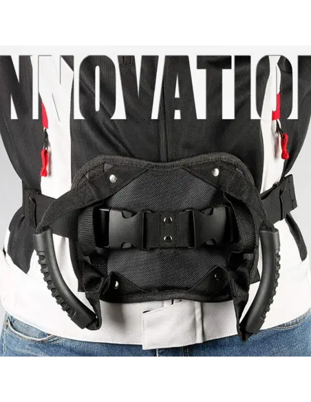 SAFETY GRIP BELT FOR MOTORCYCLE PASSENGER - ADJUSTABLE NON-SLIP BELT WITH GRAB HANDLES FOR MOTORCYCLES