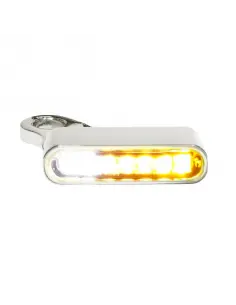 CLIGNOTANTS 2 EN 1 CHROMÉS AVEC FONCTION CLIGNOTANT ET POSITION POUR SPORTSTER 2014 ET PLUS - HEINZ BIKES