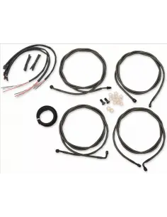 Comprar Kit Completo Calbes Y Líneas De Freno Para Manillar 12" A 14" Midnight Trenzados a precio de oferta