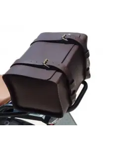 Comprar Baul Trasero Rectangular De Piel Negra a precio de oferta