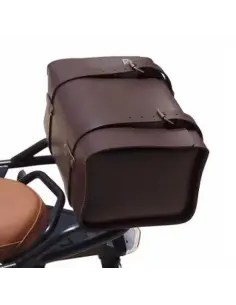 Comprar Baul Trasero Rectangular De Piel Marrón a precio de oferta