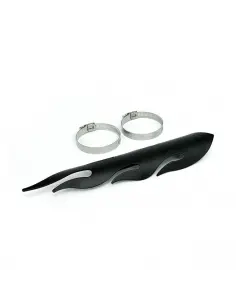 PROTECTEUR DE CHALEUR FLAMME NOIR 30CM