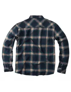 Acquista Camicia WCC Outlaw Flannel Blu/Beige | Stile Biker 2