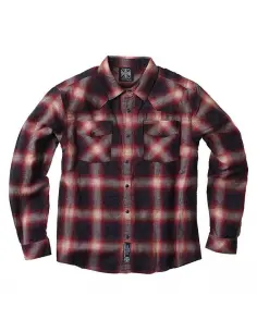 Acquista Camicia WCC Outlaw Flannel Rosso/Grigio | Stile Chopper