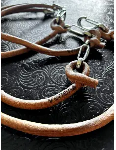 CORDON EN CUIR POUR PORTEFEUILLE – FAIT MAIN, FIXATION AU PANTALON 2