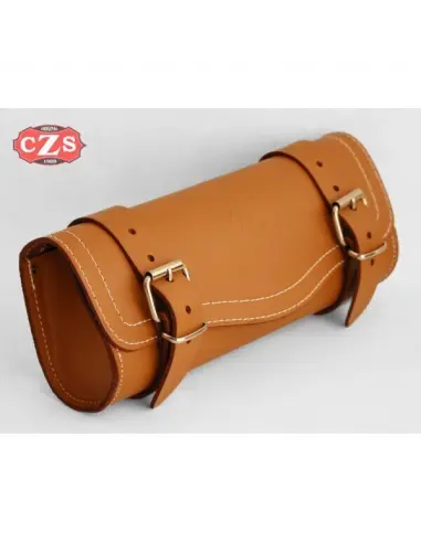 MEDIUM FLAT RULITO CAMEL LEATHER