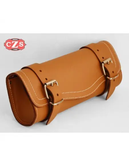 MEDIUM FLAT RULITO CAMEL LEATHER