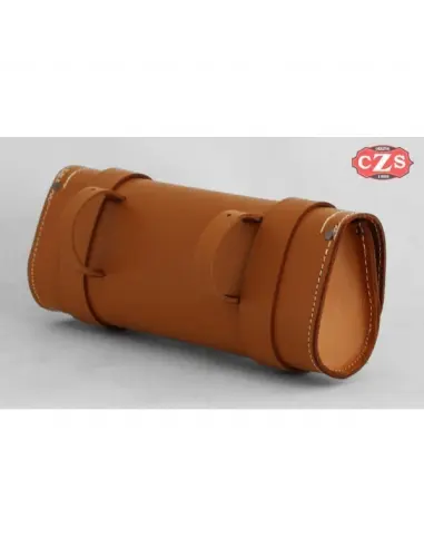 MEDIUM FLAT RULITO CAMEL LEATHER