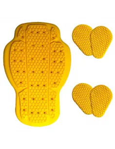 PACK DE PROTECCIONES DE ESPALDA Y DOS PARES DE PROTECCIONES DE HOMBROS Y CODOS