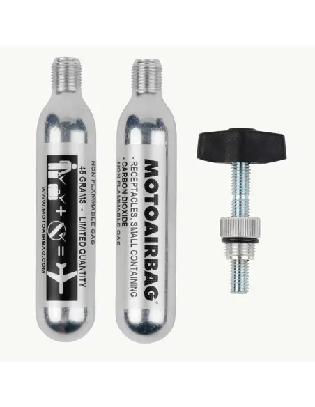 Kit Recharge MOTOAIRBAG A2 | 2 Cartouches CO? + Clé | MAB