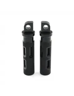 Estriberas KNURLED BLACK Harley Davidson | Estilo y Agarre CNC 2