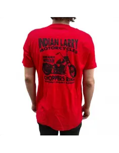 Camiseta Indian Larry Street Racer Roja | Chopper Style Made in USA