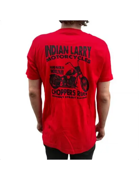 Camiseta Indian Larry Street Racer Roja | Chopper Style Made in USA