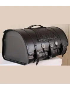 REINFORCED LEATHER TRUNK "BIG FOOT" GOTIK FOR TWO HELMETS