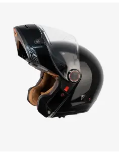 Capacete Modular By City 90 Degrees preto brilhante | Estilo Retro e Homologação R22.06 2