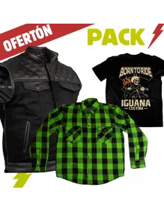 High Visibility Shirt Pack AA + Chester Vest + Born to Ride | Iguana Custom