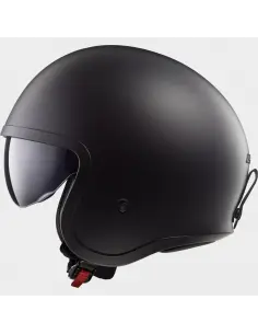 Casque Jet LS2 Spitfire II Noir Mat | Visière Solaire et KPA | ECE 22.06