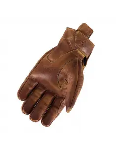 Guantes Moto Cuero Marrón Invictus Flame | Born to Ride | Homologados CE 2